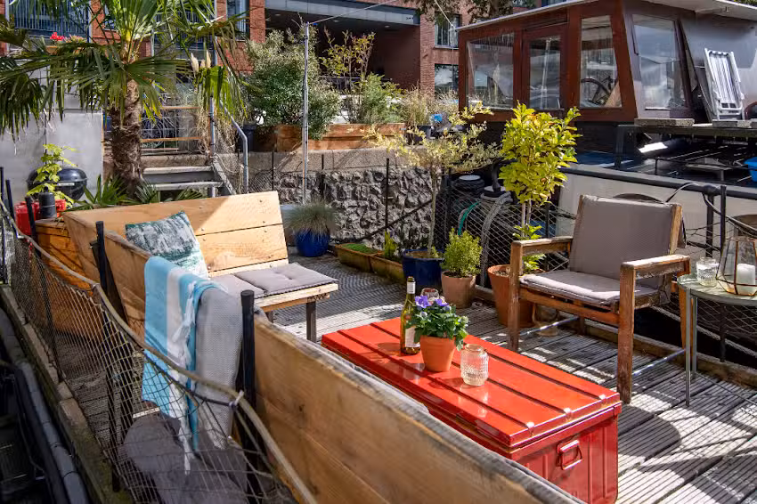 Alojamiento y barco en Ámsterdam