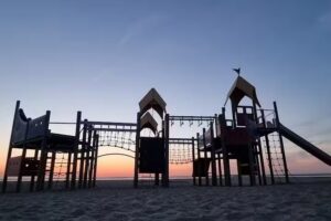 Plage de la mer du Nord à Ouddorp